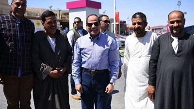 بالفيديو.. جولة الرئيس السيسي لمنطقة النخيل بمحور المشير