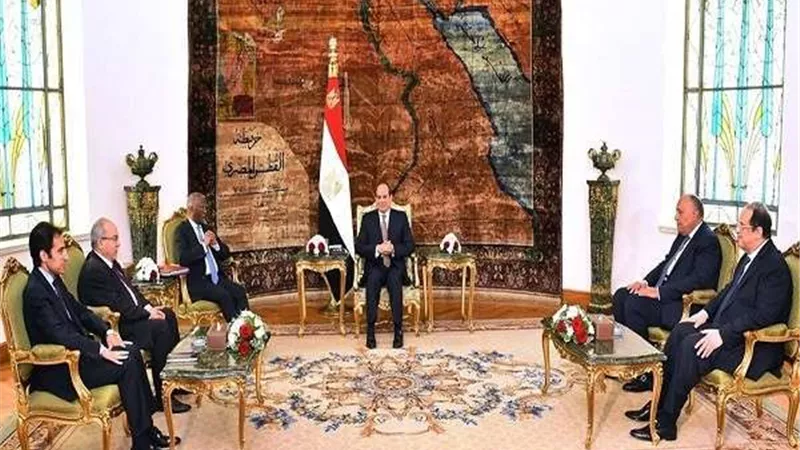 السيسي يستقبل 