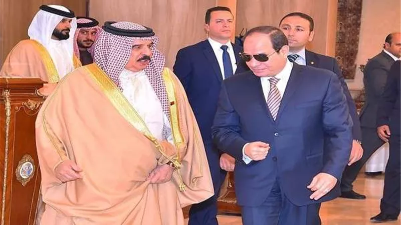 بالصور.. السيسي يودّع ملك البحرين في ختام زيارته للقاهرة