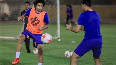 تقسيمة قوية للاعبي الأهلي في المران المسائي