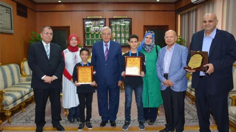 شاروبيم يكرم أبطال مسابقة الإبداع الدولية للروبوت بأمريكا