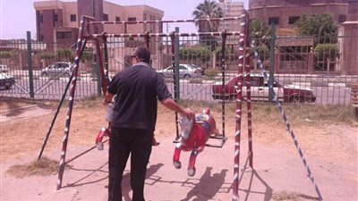 المنصورة تتزين لاستقبال عيد الفطر المبارك