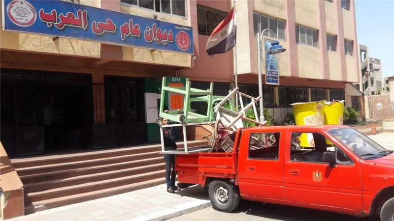 بورسعيد تواصل استمرار حملات إزالة الإشغالات بأحياء المحافظة
