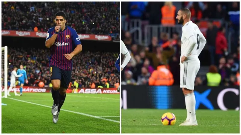 قبل الكلاسيكو.. مقارنة بالأرقام بين بنزيما وسواريز