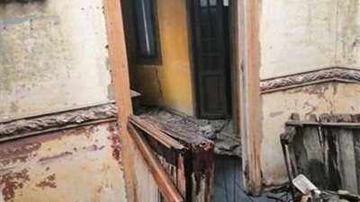 إنهيار جزئي في عقار بالإسكندرية
