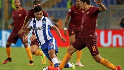 شوط أول سلبي بين روما وبورتو بدوري أبطال أوروبا