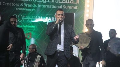 بالصور.. محمود الليثي يحيي حفل الملتقي الدولي لمبدعي المنصات الرقمية