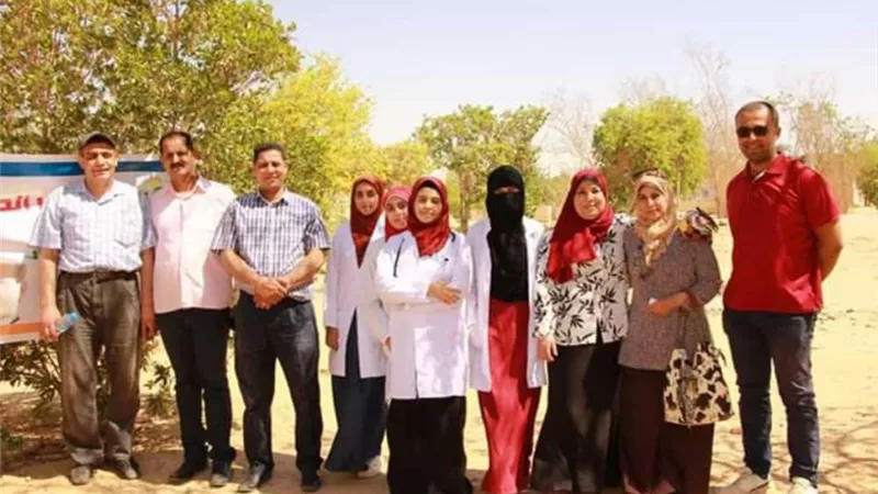 قوافل بيطرية لعلاج أمراض الحيوانات بالوادي الجديد