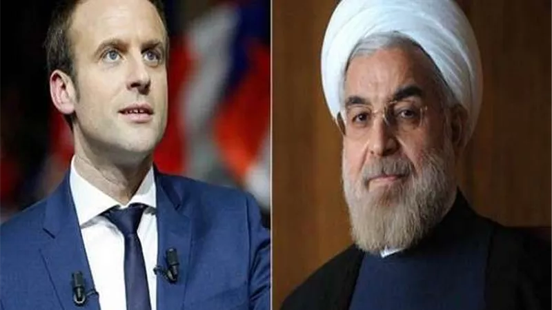 رئيس فرنسا يجري مباحثات مع نظيره الإيراني لتهدئة توتر الشرق الأوسط
