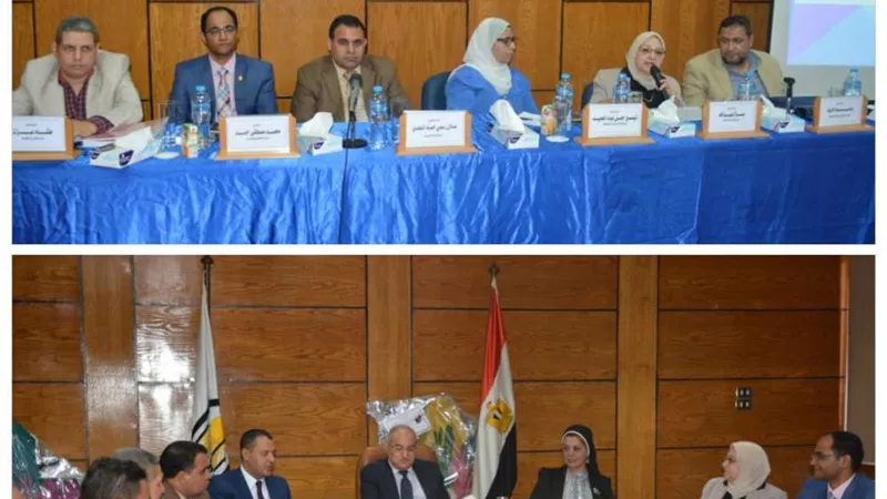 رئيس جامعة أسيوط يلتقي وفد وزارة التعليم العالي للقياس والتقويم