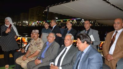 إطلاق إشارة عمل الأتوبيس النهري في المنصورة