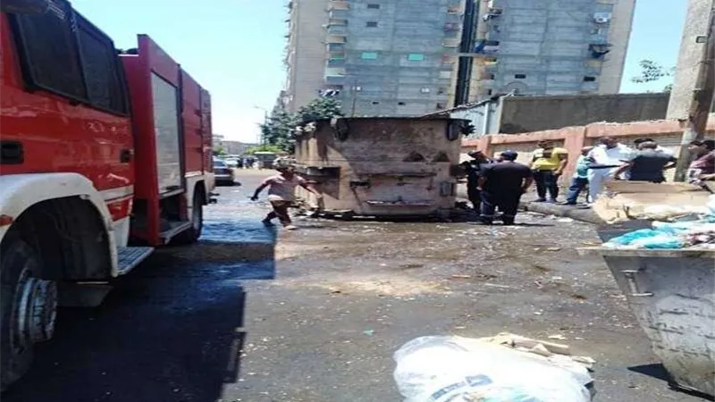 السيطرة علي حريق بمحطة مياه بالجبل الأصفر بالخانكة