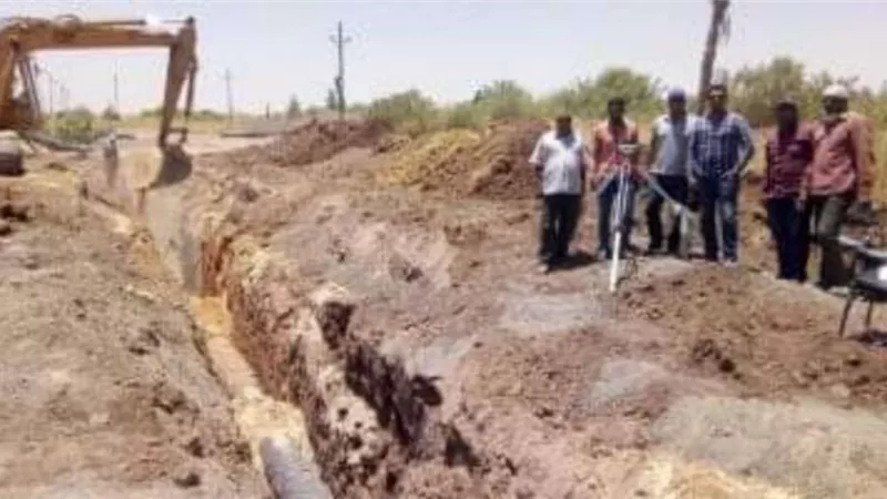 الانتهاء من مشروع الصرف الصحي بحي السلخانه بالخارجة
