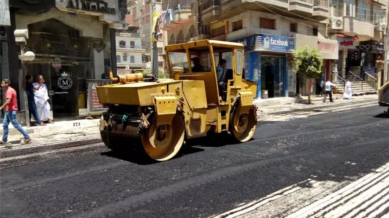 رصف شوارع بلقاس بتكلفة 6 ملايين جنيه