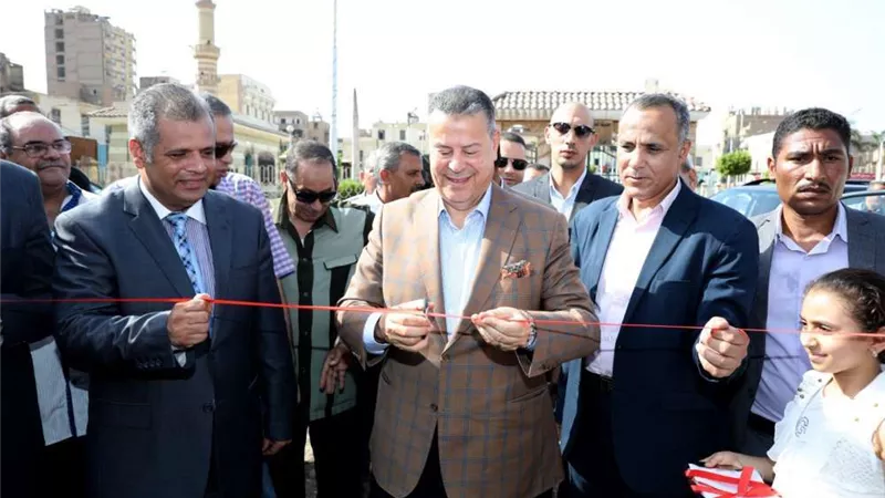محافظ بني سوسف يفتتح شادر بيع اللحوم استعدادا لعيد الأضحى