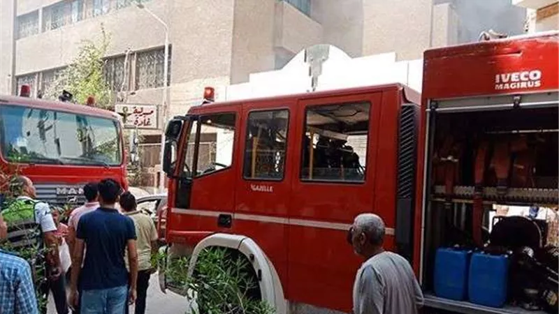 السيطرة على حريق بمحل تجاري في أكتوبر