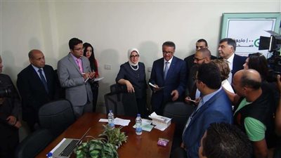 جولة تفقدية لمدير منظمة الصحة العالمية بمعهد تدريب الأطباء بالعباسية
