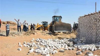 مراكز الوادي الجديد تكثف حملاتها لإزالة حالات التعدي على أملاك الدولة
