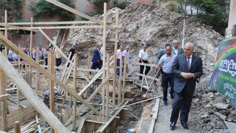 محافظ الجيزة يتفقد أعمال صيانة المدارس استعدادًُا للعام الدراسي الجديد