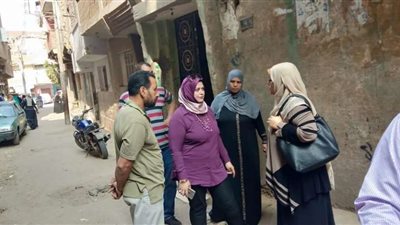 هبوط أرضي بشارع نصار في مدينة قها
