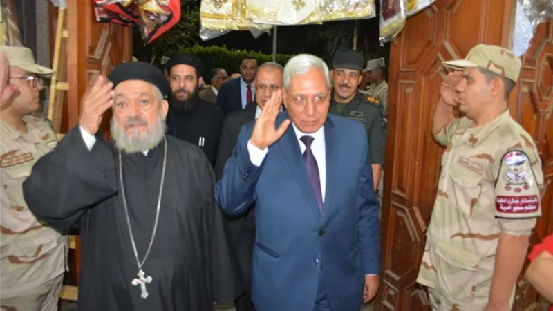 محافظ الدقهلية يشهد الاحتفال بذكرى مولد الشهيد مارجرجس بميت دمسيس