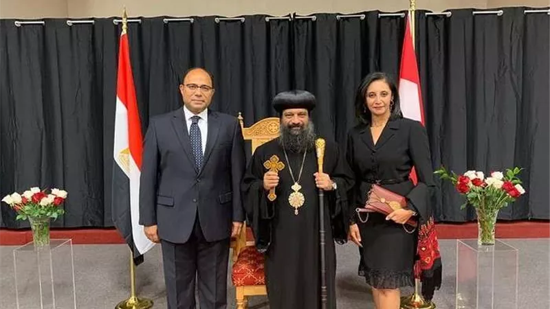 بالصور.. السفير أحمد أبو زيد يشارك في مراسم ترسيم الأنبا بولس أسقفاً في كندا