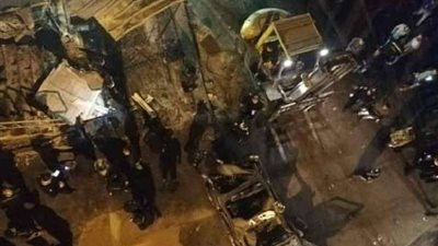 شاهد.. لحظة سقوط سيارة من أعلى محور صفط اللبن ومصرع 8 أشخاص