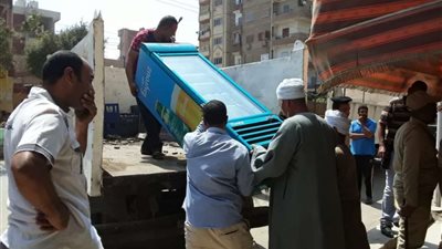 إزالة 44 حالة تعد على أراضي زراعية وأملاك دولة ورفع 520 حالة إشغال ببني سويف