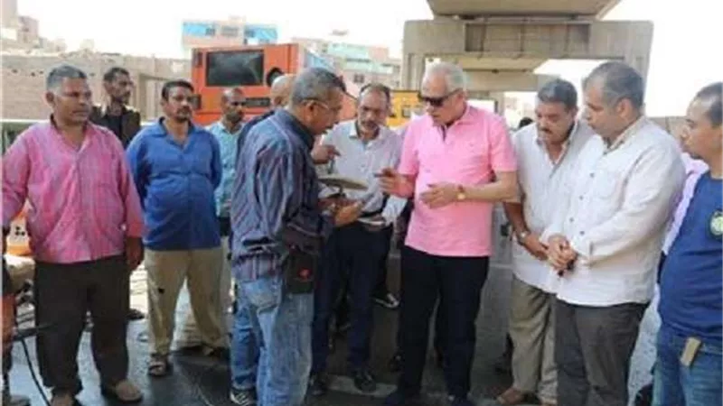 محافظ الجيزة يتفقد محور 