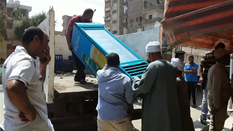 إزالة 44 حالة تعد على أراضي زراعية وأملاك دولة ورفع 520 حالة إشغال ببني سويف
