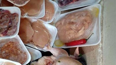 ضبط لحوم غير صالحة للإستهلاك الآدمى بإحدى الثلاجات بشبين الكوم