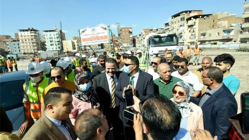 محافظ الدقهلية يضع حجر أساس مساكن الجلاء