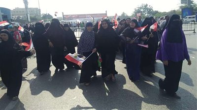 المصريون يشاركون في احتفالية دعم الدولة والرئيس السيسي