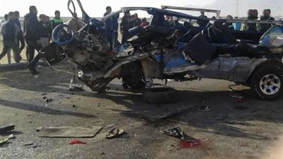 ننشر أسماء المصابين في حادث طريق العين السخنة