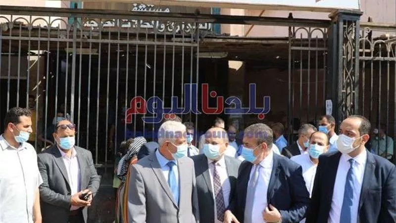 محافظ المنوفية يزور مصابي حادث تصادم أتوبيس فريق كرة السرعة بمركز شباب دسوق