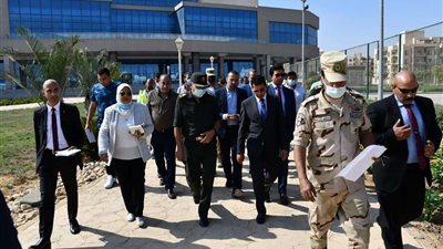 بالصور | وزير الرياضة يتفقد ناديي مشروع غرب الشروق