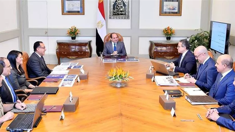 السيسي يتابع الموقف التنفيذي لمشروع المتحف المصري الكبير