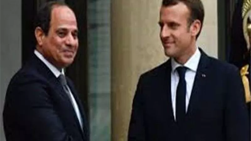 السيسي يلتقي ماكرون في العاصمة العراقية بغداد
