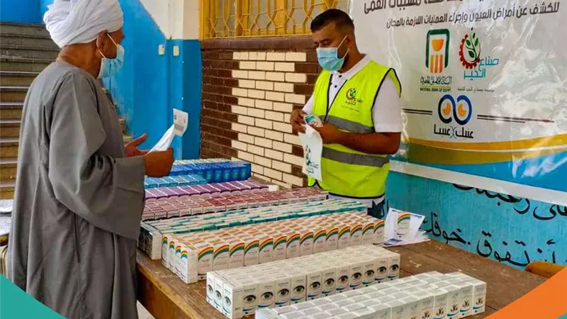 مبادرة حياة كريمة.. عمل قافلة طبية واجتماعية بقري مركز الحسينية