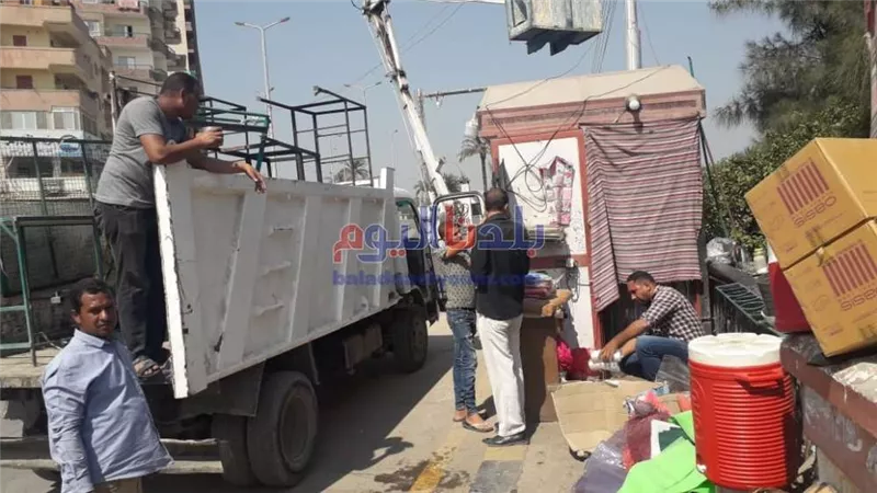 رفع 471 حالة إشغال متنوعة ضمن حملة مكبرة بشوارع مدينة بني سويف