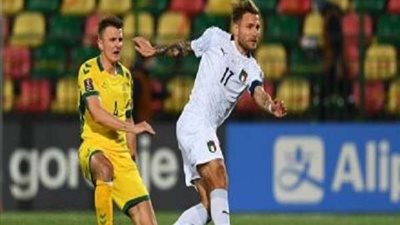 إيطاليا تفوز على ليتوانيا بخماسية نظيفة بتصفيات كأس العالم 2022