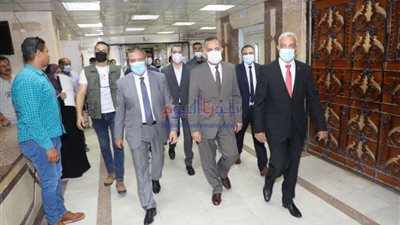 محافظا المنوفية وكفر الشيخ يطمئنان على الحالة الصحية لأعضاء فريق كرة السرعة