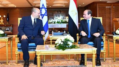 الرئيس السيسي يستقبل رئيس الوزراء الإسرائيلى