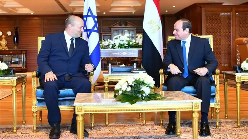 الرئيس السيسي يستقبل رئيس الوزراء الإسرائيلى