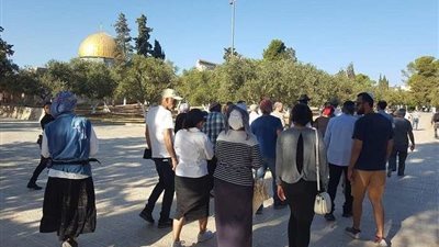 وسط حراسة مشددة.. 200 مستوطن صهيوني يقتحمون الأقصى