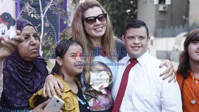 رانيا فريد شوقي في مؤتمر مهرجان الفنون 