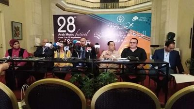 بدء فاعليات المؤتمر الصحفي لمهرجان الموسيقى العربية بالدورة الـ28
