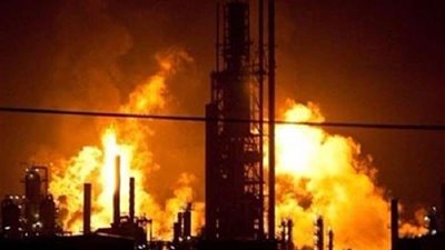 السيطرة على حريق هائل في فنطاس محمل بـ30 طن بنزين بأكتوبر