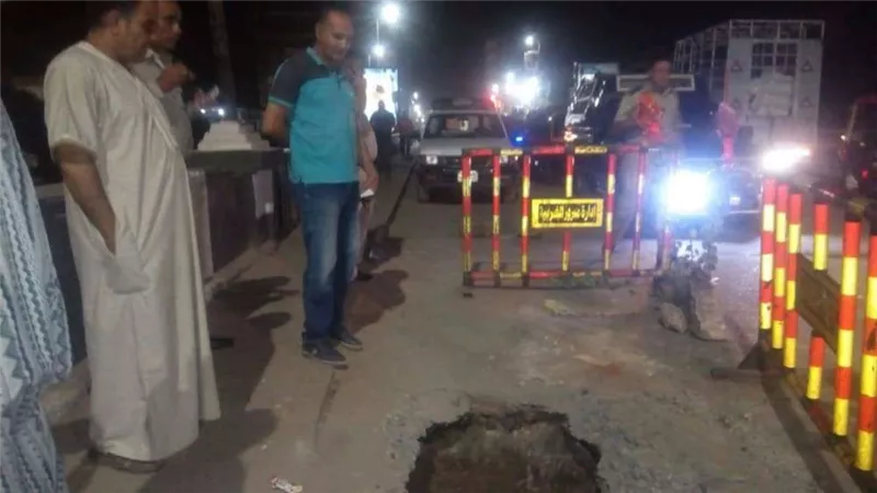 تحويلة مرورية على الطريق الدائري الإقليمي بعد هبوط الأسفلت