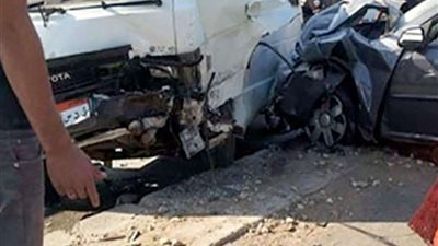 مصرع 3 أشخاص وإصابة 4 آخرين في حادث تصادم ببني سويف